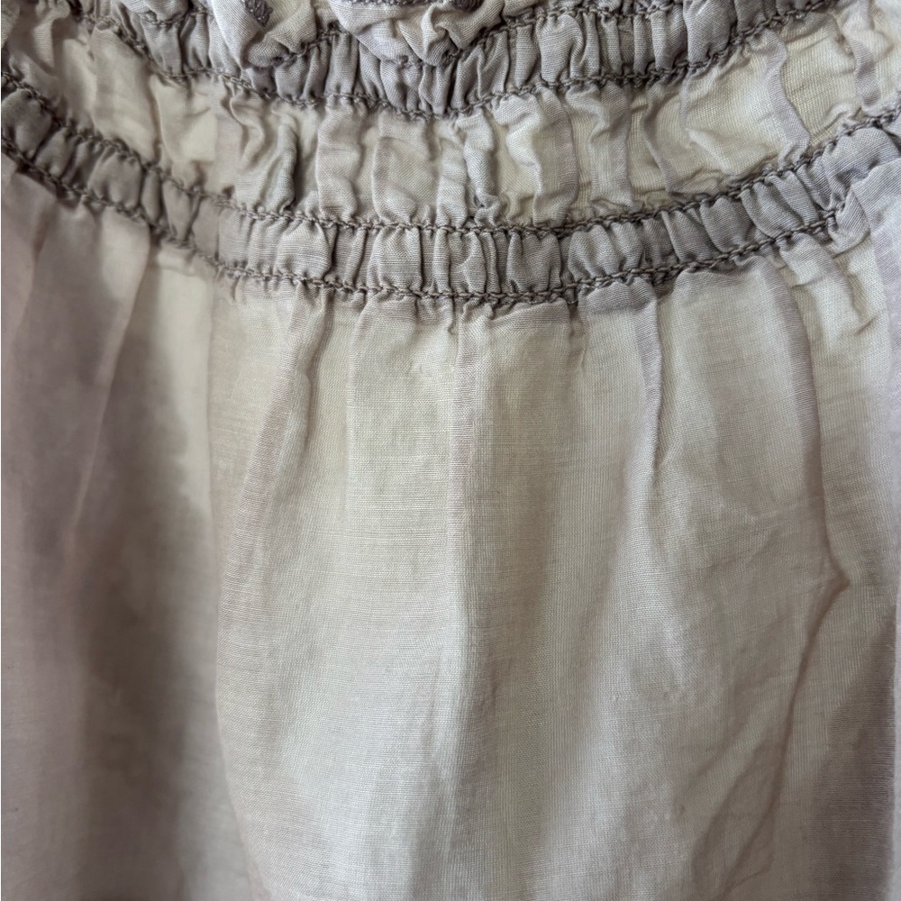 Metropark Light Beige Ruffle Top - Picture 9 of 11